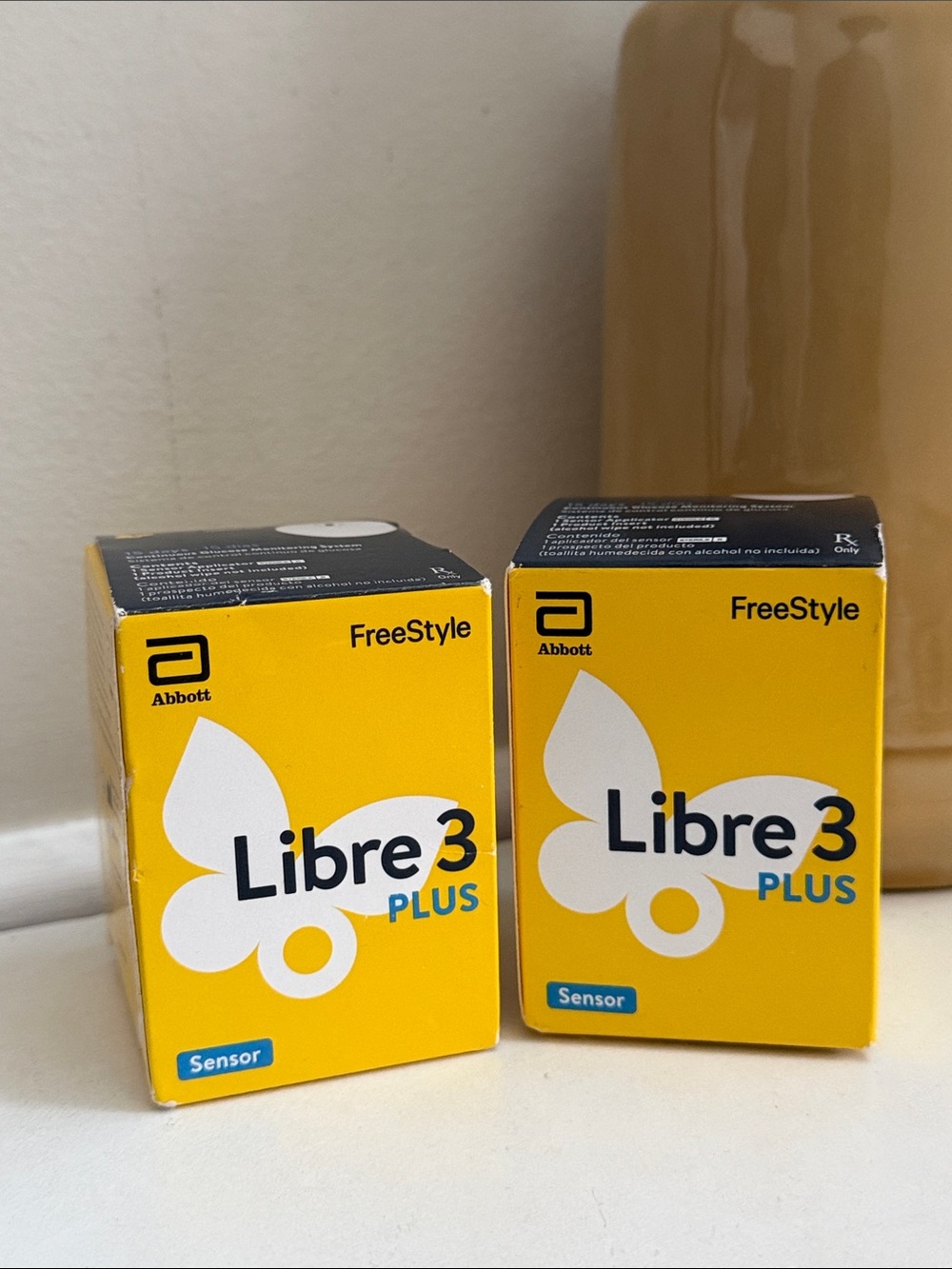 Freestyle Yellow Sensor Packaging Duo - Bright Yellow Boxes
